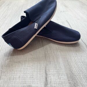 New TOMS Navy Slip-On Shoes